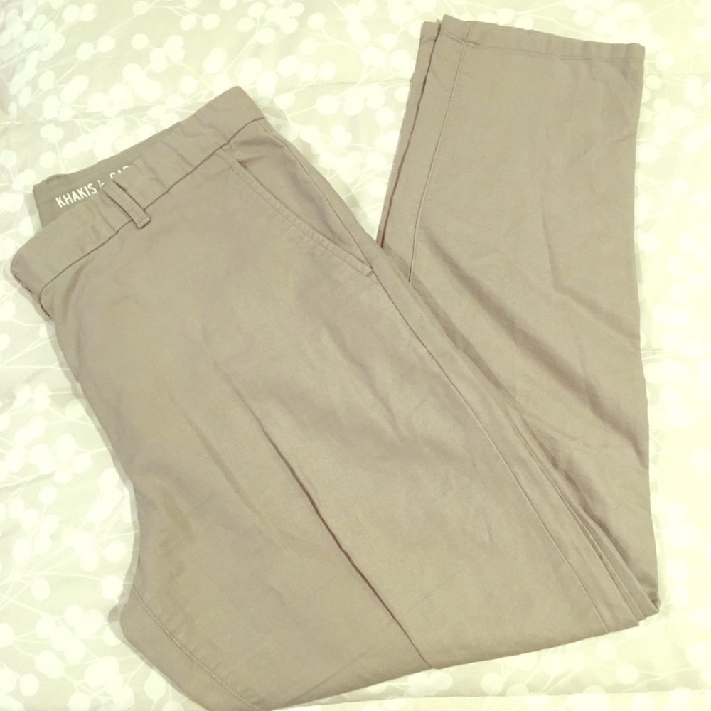 GAP khaki pants, light gray, size 10